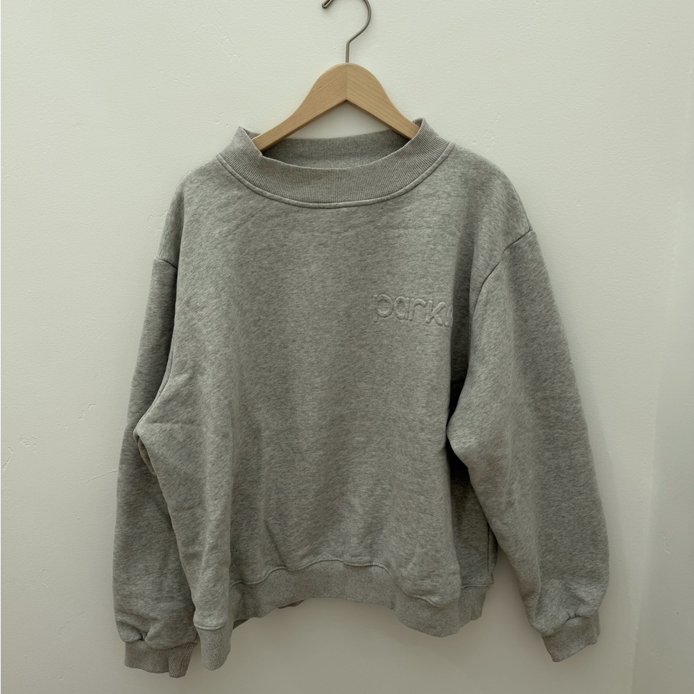 Gray Debossed Parke Mockneck